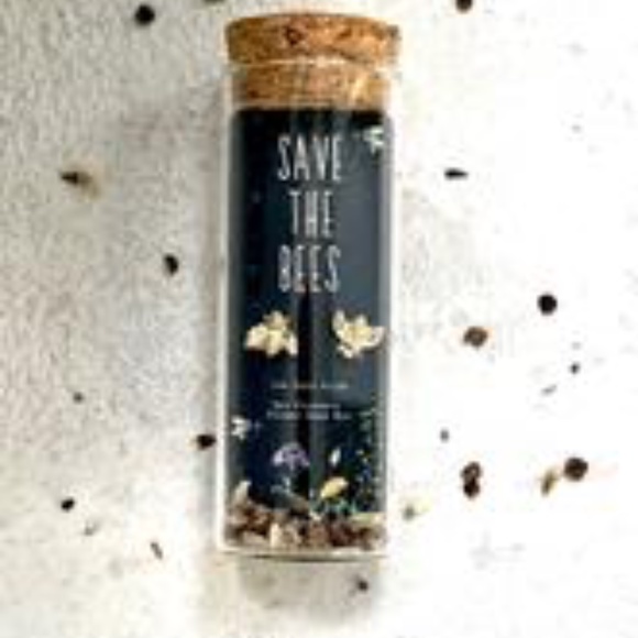 Save the Bees Stud Earrings. Bee Friendly Wildflower Mix - Picture 3 of 5